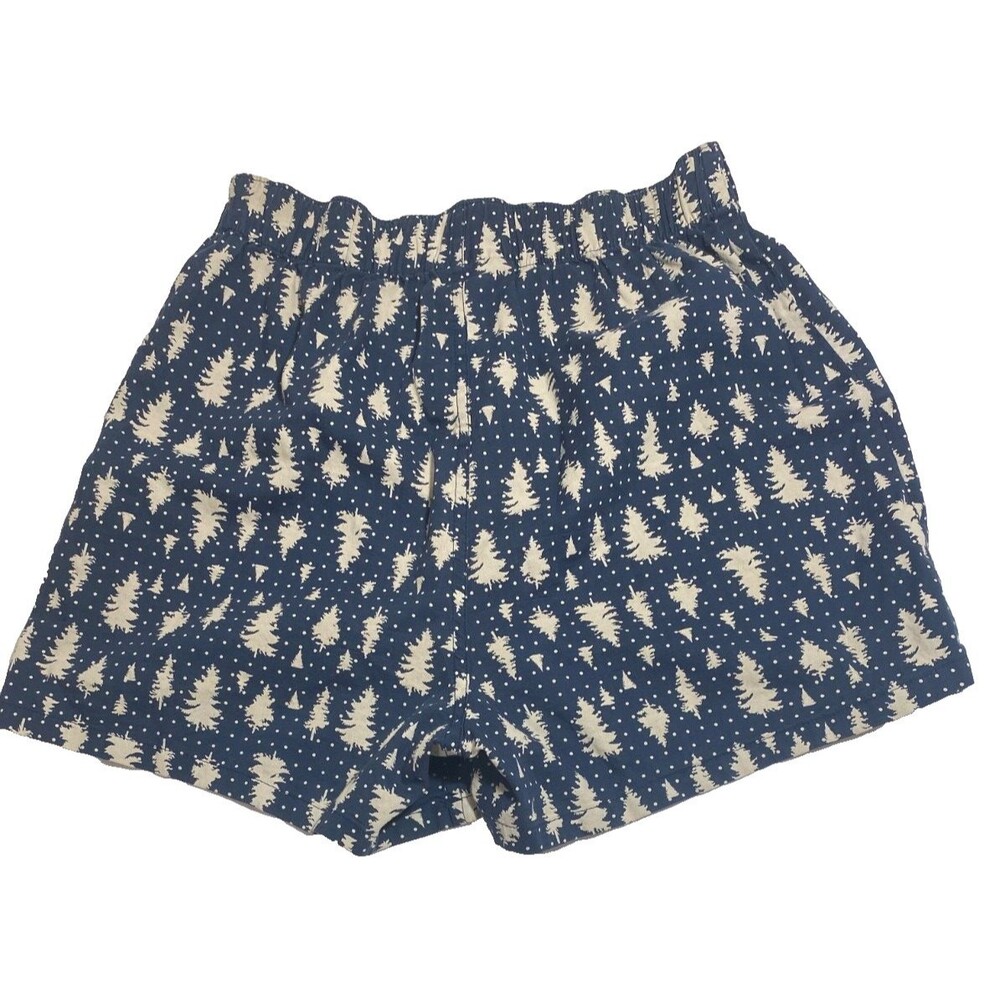 Izod Boxer Shorts~Mens S Small~Blue~Pine Trees~Cabin/Outdoors Preppy NEW NWOT